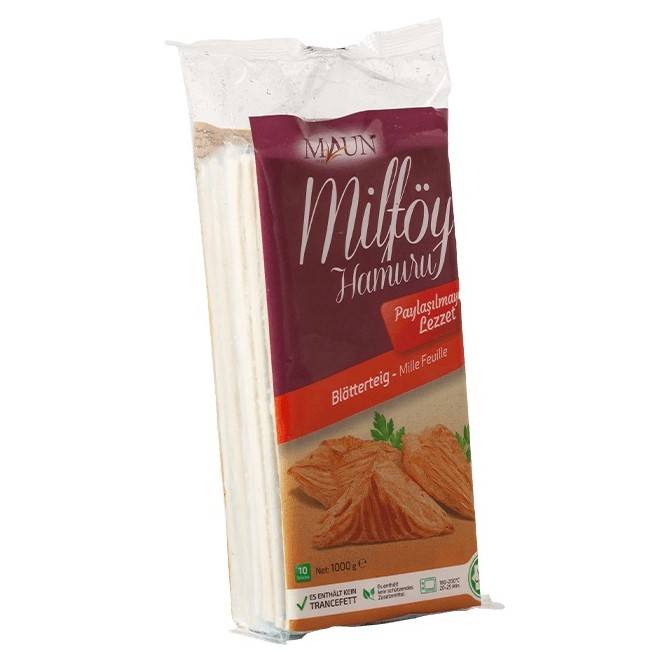 U400 : Maun Pate feuillete 1000gr ( 10pc par colis ) 