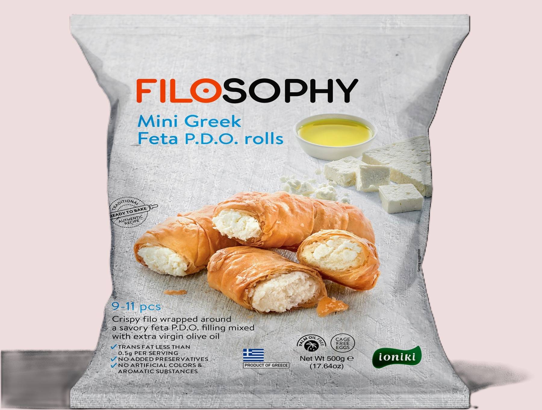 U413 : Filosophy mini Rools Fromage 500GR ( 14pc par colis ) 