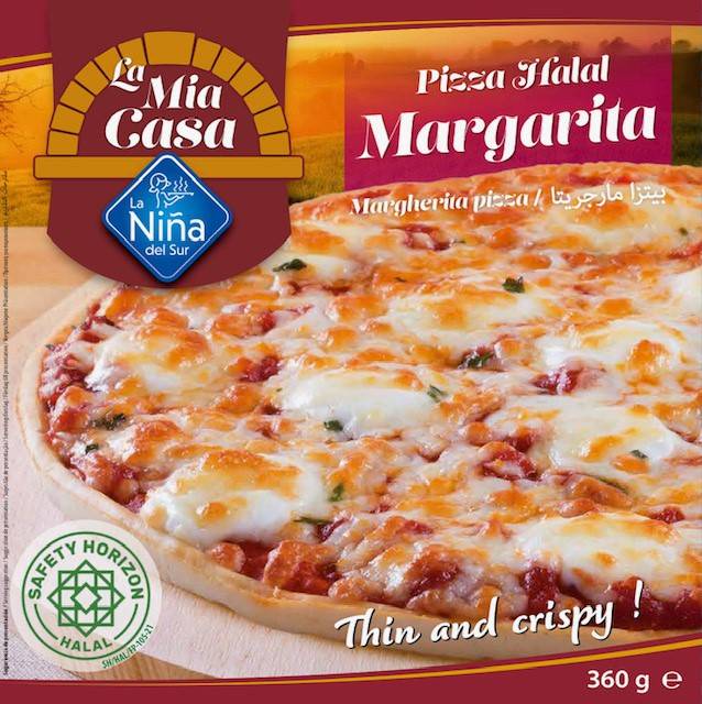 E804 : La Mia Casa Pizza Margarita Halal 360Gr ( 6pc par colis ) 