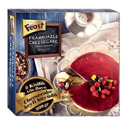 U130 : Feast Cheesecake Framboise 800Gr (6pc par colis)