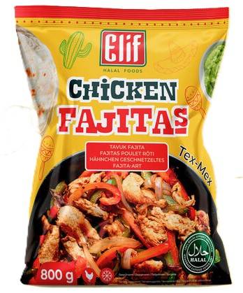 E140 : Elif  Chicken Fajitas 800Gr ( 10pc par colis )