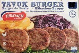 E401 : Turkmen 36 chicken burger 2340gr ( 4pc par colis )