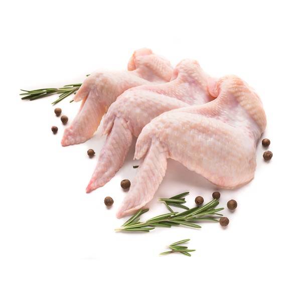 E830 : Ailes de poulet nature IQF 2kg ( 5pc par colis ) 