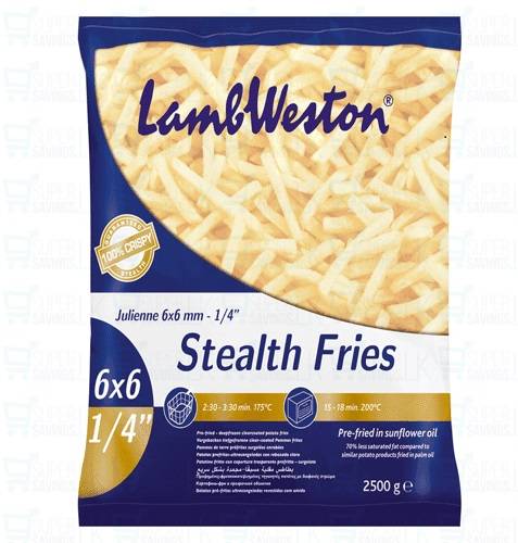 F111 : Lambweston Just fries 6/6 2.500gr ( 4pc par colis ) 