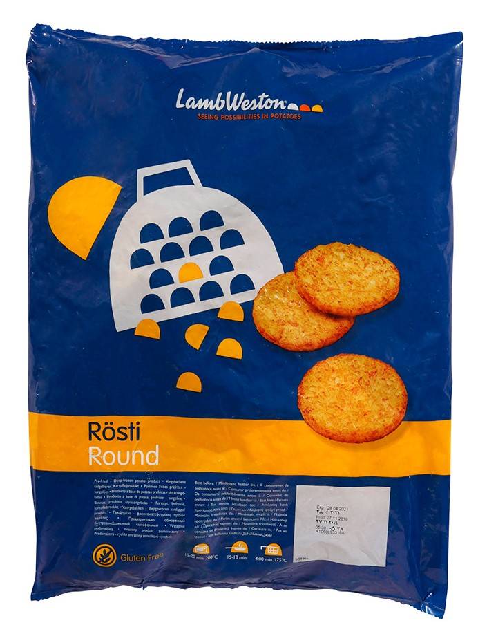 F211 : LAMBWESTON Rösti Rond Galette de Pomme de Terre 2500g