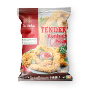 E701 : DIN'HALAL Tenders de Poulet Kentucky Piquant 1400g