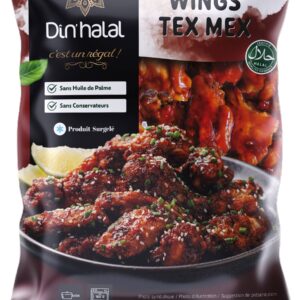 E716 : DIN'HALAL Chicken Wings Tex-Mex 800g