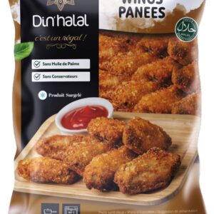 E717 : DIN'HALAL Chicken Wings Pané 800g