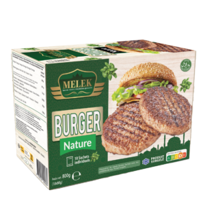 E781 : MELEK Burger Nature 10x80g 800g