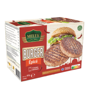 E782 : MELEK Burger épicé 10x80g 800g