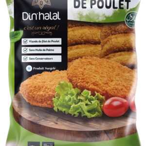 E712 : DIN'HALAL Pané de Poulet 800g