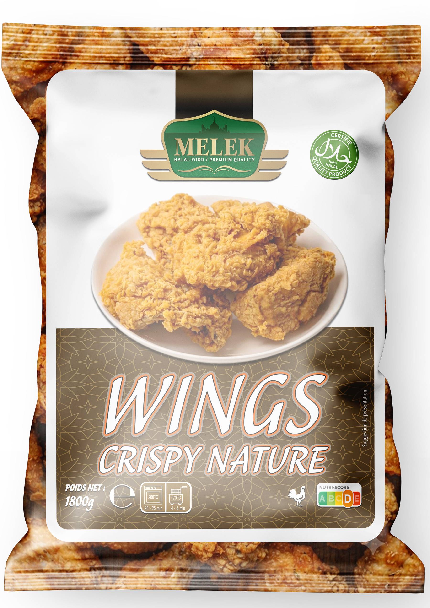 E236 : MELEK Wings Crispy Nature 1800g