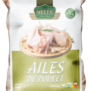 E830 : MELEK Ailes de Poulet Nature IQF 2000g
