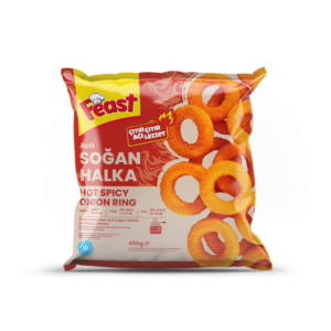 F322 : FEAST Oignons Rings Piquant 450g
