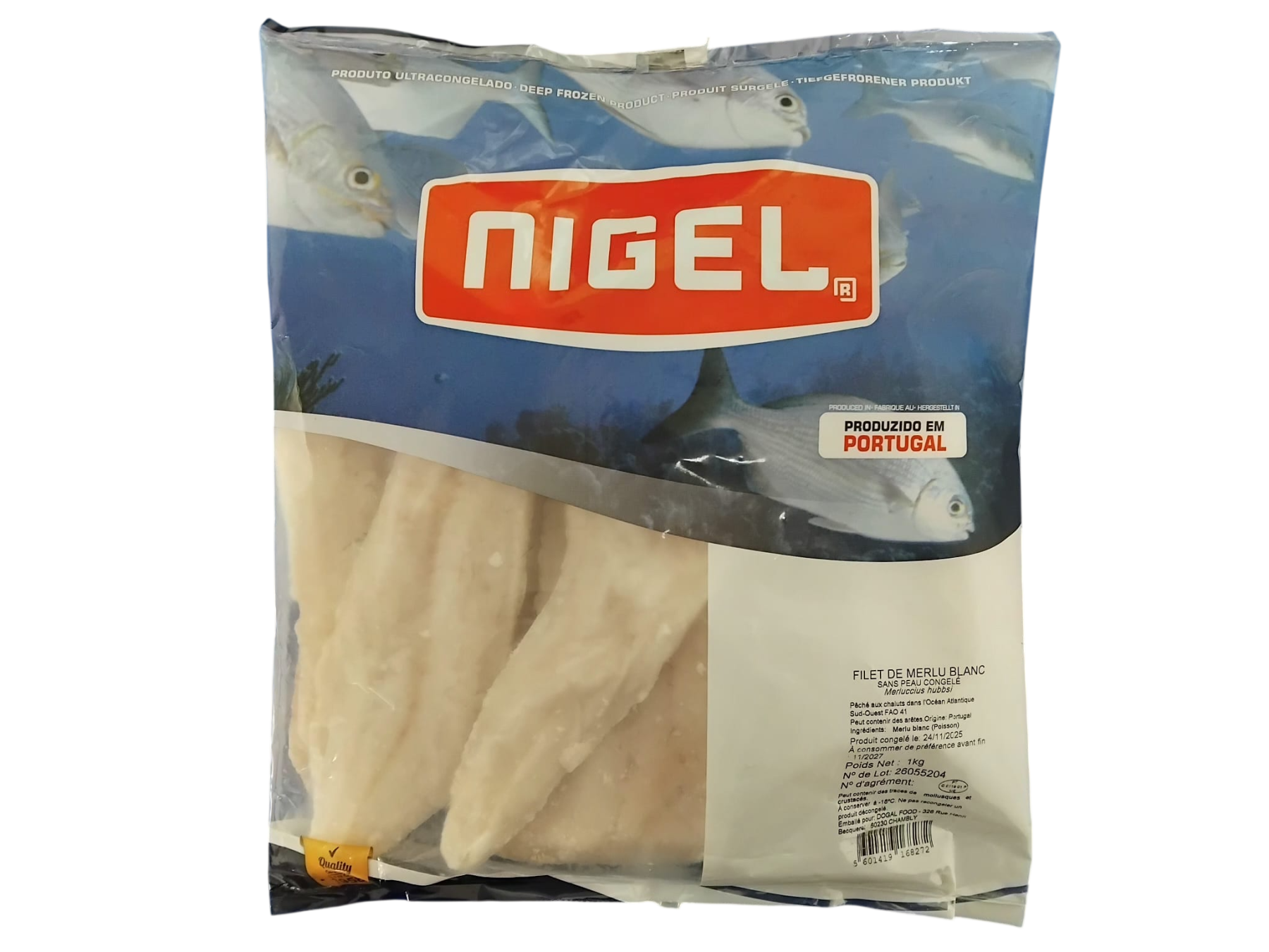 P400 : NIGEL Filet de Merlu Blanc 1kg