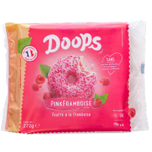 U180 : DOOPS 4x Donuts Pinkframboise 272g